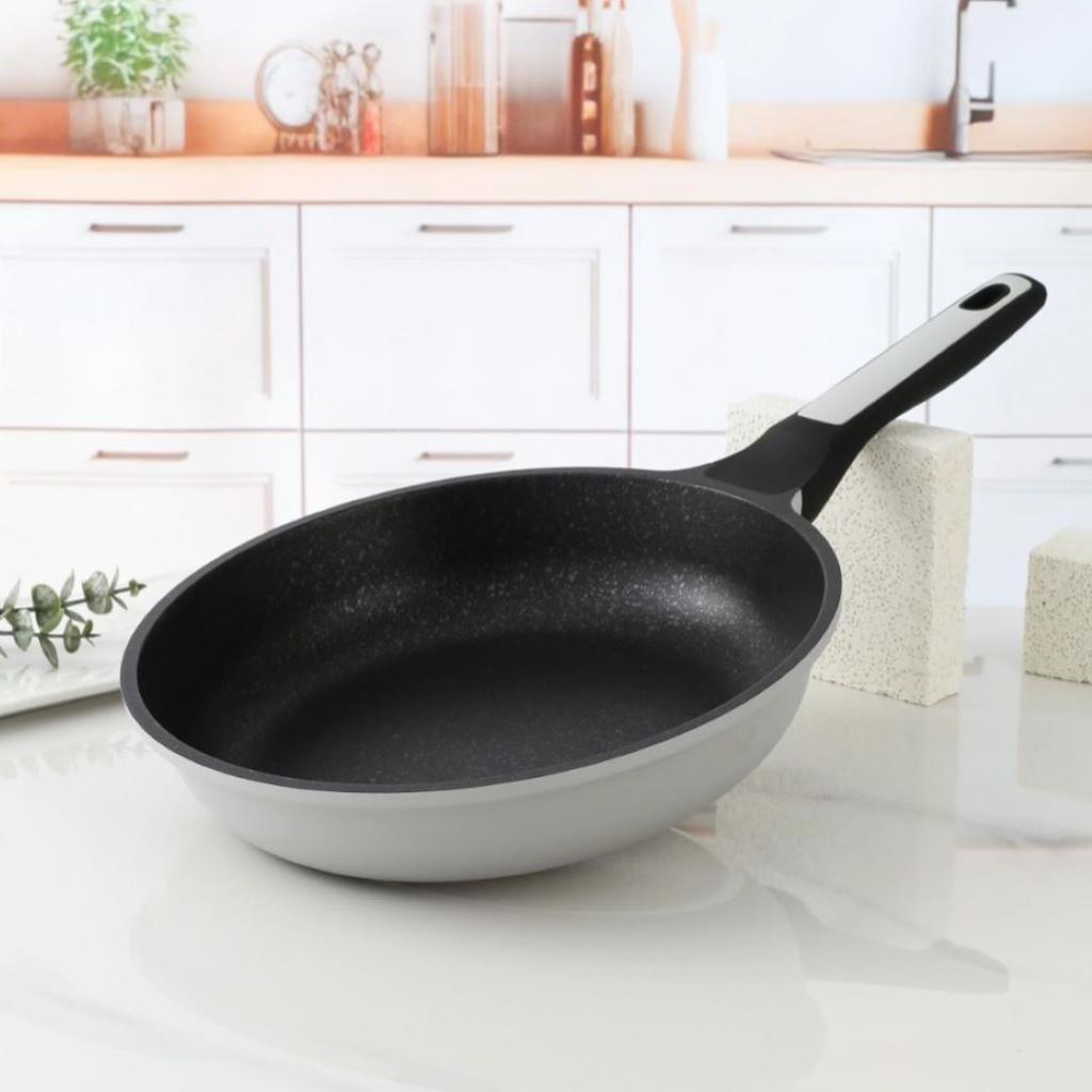 ELITE-LUX FRYPAN WITHOUT LID 24CM-LIGHT GRAY